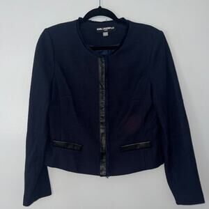 Karl Lagerfeld Women's Cropped Jacket Size Small Business Casual Office Classic